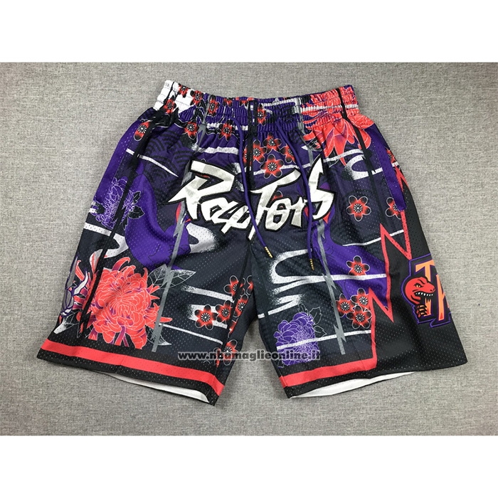 Pantaloncini Toronto Raptors Lunar New Year Mitchell & Ness Just Don Nero
